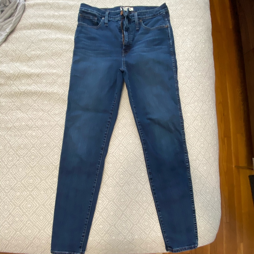 Madewell 10" High-Rise Skinny Jeans in Hayes Wash